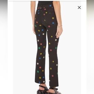 NWT $218 Black Mother The Insider Flood Fresh As A Daisy Jeans 24